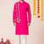 Pink pure rayon navratri special premium designer kurta pyjama