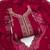 Women pink georgette embroidered unstitched dress material with dupatta