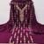 Women purple georgette embroidered unstitched dress material with dupatta