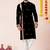 Black pure rayon navratri special premium designer kurta pyjama