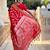 red banarasi silk blend meenakari weaving saree
