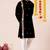 Black pure rayon navratri special premium designer kurta pyjama