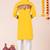Yellow pure rayon navratri special premium designer kurta pyjama