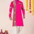 Pink pure rayon navratri special premium designer kurta pyjama