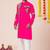 Pink pure rayon navratri special premium designer kurta pyjama