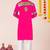 Pink pure rayon navratri special premium designer kurta pyjama