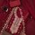 Women maroon georgette embroidered unstitched dress material with dupatta