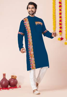 Rama pure rayon navratri special premium designer kurta pyjama 1