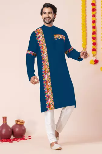 Rama pure rayon navratri special premium designer kurta pyjama