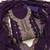 Women purple georgette embroidered unstitched dress material with dupatta