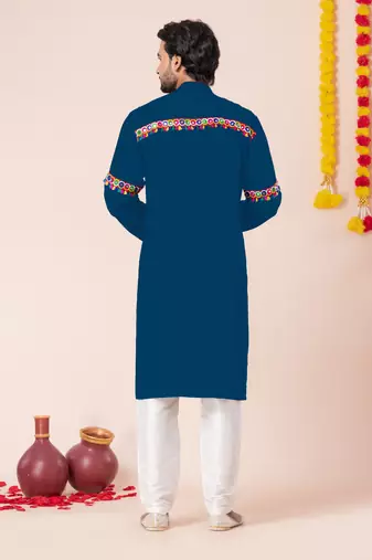 Rama pure rayon navratri special premium designer kurta pyjama