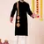 Black pure rayon navratri special premium designer kurta pyjama