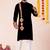 Black pure rayon navratri special premium designer kurta pyjama