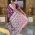 wine banarasi silk blend meenakari weaving saree