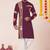 Wine pure rayon navratri special premium designer kurta pyjama
