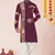 Wine pure rayon navratri special premium designer kurta pyjama