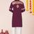 Wine pure rayon navratri special premium designer kurta pyjama