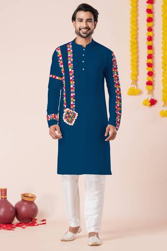 Rama pure rayon navratri special premium designer kurta pyjama