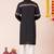 Black pure rayon navratri special premium designer kurta pyjama