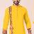 Yellow pure rayon navratri special premium designer kurta pyjama