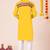 Yellow pure rayon navratri special premium designer kurta pyjama