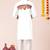 White pure rayon navratri special premium designer kurta pyjama