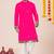 Pink pure rayon navratri special premium designer kurta pyjama