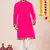 Pink pure rayon navratri special premium designer kurta pyjama