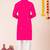 Pink pure rayon navratri special premium designer kurta pyjama