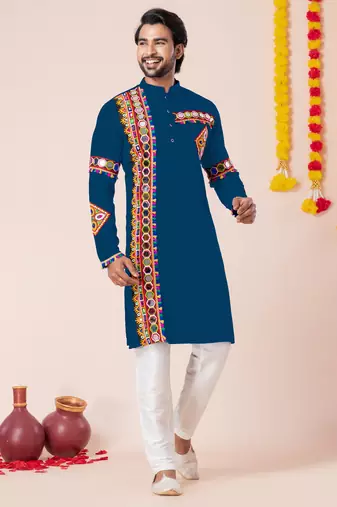 Rama pure rayon navratri special premium designer kurta pyjama