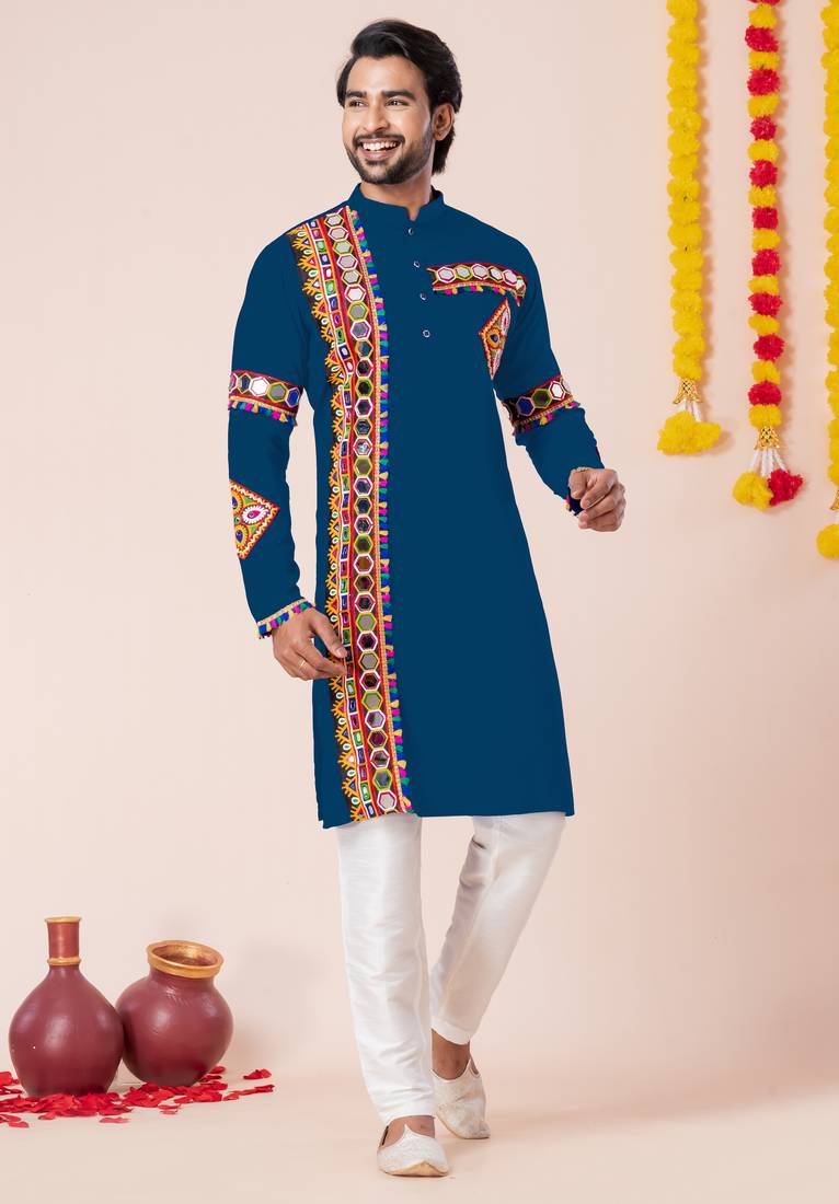 Rama pure rayon navratri special premium designer kurta pyjama