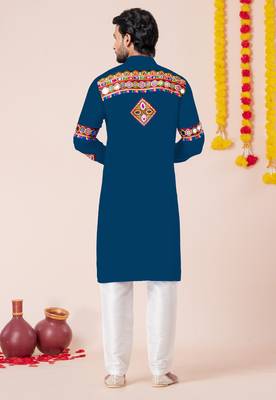 Rama pure rayon navratri special premium designer kurta pyjama 3