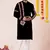 Black pure rayon navratri special premium designer kurta pyjama