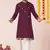 Wine pure rayon navratri special premium designer kurta pyjama