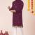 Wine pure rayon navratri special premium designer kurta pyjama