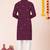 Wine pure rayon navratri special premium designer kurta pyjama