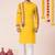 Yellow pure rayon navratri special premium designer kurta pyjama