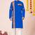 Blue pure rayon navratri special premium designer kurta pyjama