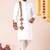 White pure rayon navratri special premium designer kurta pyjama