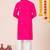 Pink pure rayon navratri special premium designer kurta pyjama