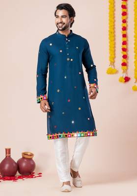 Rama pure rayon navratri special premium designer kurta pyjama 1