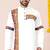 White pure rayon navratri special premium designer kurta pyjama