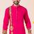 Pink pure rayon navratri special premium designer kurta pyjama