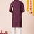 Wine pure rayon navratri special premium designer kurta pyjama