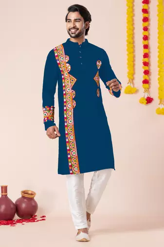 Rama pure rayon navratri special premium designer kurta pyjama