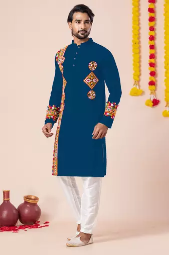 Rama pure rayon navratri special premium designer kurta pyjama