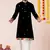 Black pure rayon navratri special premium designer kurta pyjama
