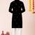 Black pure rayon navratri special premium designer kurta pyjama