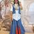Beautiful Embroidery work Pure Cotton Fabric Full Stitched with Shirt Palazzo Set