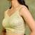 Amodini Designer Studio Golden Pearl Cutdana Sleeveless Padded Blouse